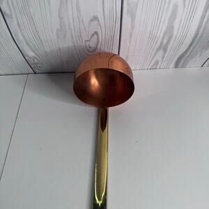Coppercraft Guild Vtg Copper Dipper Ladle Brass Handle 12" Kitchen Decor
